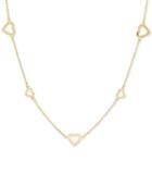 Open Heart 18 Statement Necklace In 14k Gold