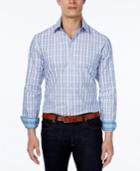 Tasso Elba Men's Grid Long-sleeve Shirt, Classic Fit
