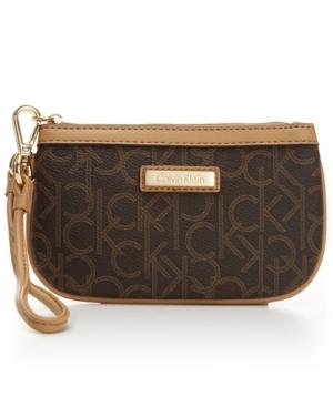 Calvin Klein Monogram Wristlet