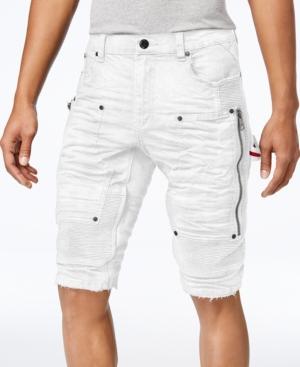 Heritage America Men's Denim Moto Cargo Shorts