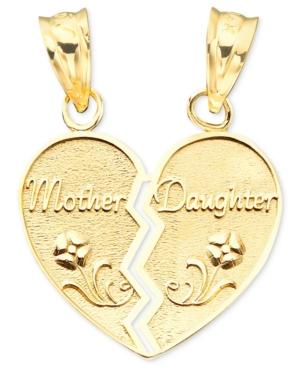 14k Gold Mother-daughter Charm