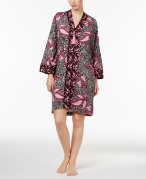 Charter Club Mixed-print Short Caftan, Only At Macy's