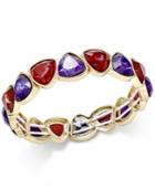 Charter Club Gold-tone Multi-stone Stretch Bracelet, Only At Macy's