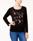 Karen Scott Cotton Holiday T-shirt, Created For Macy's