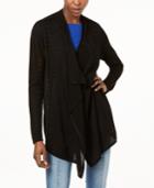 I.n.c. Draped Perforated Cardigan, Created For Macy's