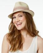 Inc International Concepts Sparkle-stripe Fedora, Only At Macy's