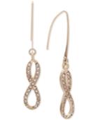 Lonna & Lilly Gold-tone Pave Infinity Threader Earrings