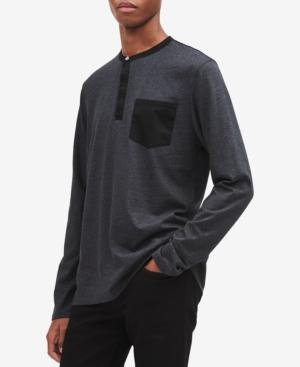 Calvin Klein Men's Hidden Placket Henley