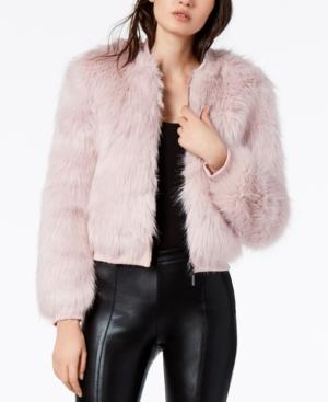 Armani Exchange Faux-fur Bomber Jacket