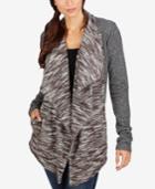 Lucky Brand Draped Open-front Cardigan