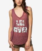 O'neill Juniors' Burnout Lei Over Graphic-print Tank Top