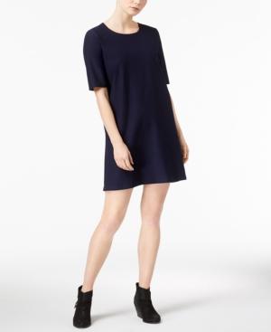 Eileen Fisher Washable Crepe Pullover Short-sleeve Shift Dress, Regular & Petite