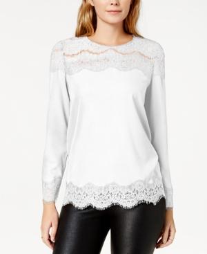 Kensie Lace-trim Top
