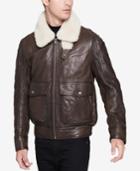 Andrew Marc Men's Aviator Leather Jacket