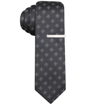 Alfani Fall Fleur De Lis Neat Skinny Tie