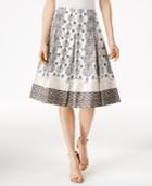 Charter Club Solei Border-print Pleated Skirt, Only At Macy's