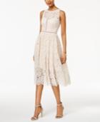 Adrianna Papell Lace Tea-length Dress