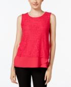 Calvin Klein Layered-look Lace Top