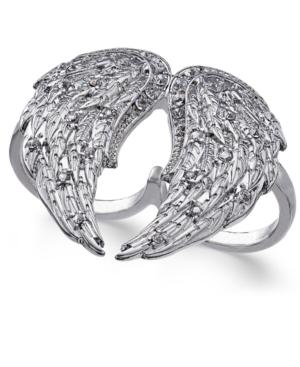 Thalia Sodi Silver-tone Two-finger Angel's Wing Ring, Only At Macy's