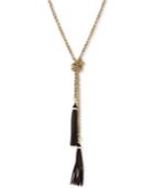 Lucky Brand Gold-tone Tassel 38-1/2 Lariat Necklace