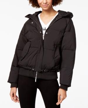 Armani Exchange Short Microfiber Puffer Coat