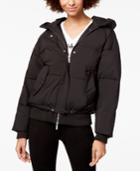 Armani Exchange Short Microfiber Puffer Coat