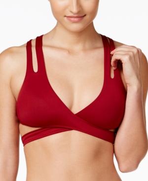 Becca Color Code Strappy Wrap Bikini Top Women's Swimsuit