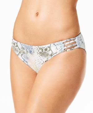 Roxy Strappy Love 70s Reversible Printed Bikini Bottoms Women's Swimsuit