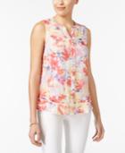 Ny Collection Petite Printed Blouse