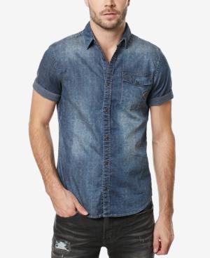 Buffalo David Bitton Men's Single Pocket Denim Shirt