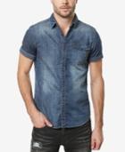 Buffalo David Bitton Men's Single Pocket Denim Shirt