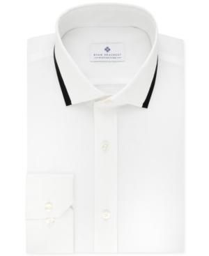 Ryan Seacrest Distinction Men's Evening Collection Slim-fit Non-iron Collar Trim Dress Shirt, Only At Macy's