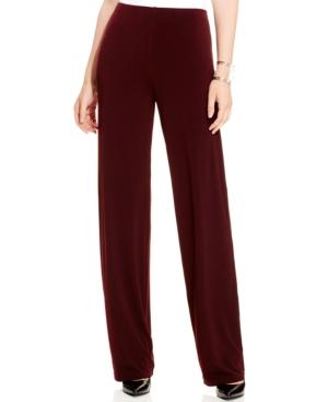 Alfani Petite Wide-leg Knit Dress Pants, Only At Macy's