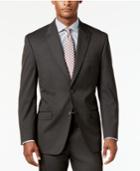 Sean John Men's Classic-fit Brown Stripe Suit Jacket