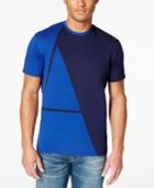 Armani Jeans Men's Colorblocked A-logo T-shirt