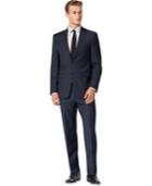 Calvin Klein Navy Plaid Extra Slim-fit Suit