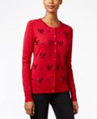 Charter Club Sequined Bow Cardigan, Only At Macy's