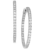Diamond In And Out Earrings (5 Ct. T.w.) In 14k White Gold