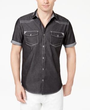 Inc International Concepts Men's Rodeo Denim Shirt, Created For Macy's