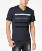I.n.c. Men's Striped V-neck T-shirt, Created For Macy's
