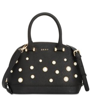 Dkny Round Pearl Small Satchel, Created For Macy's