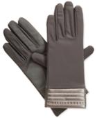 Isotoner Spandex Smartouch Gloves With Metallic Hem