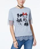 Freeze 24-7 Juniors' Mickey & Minnie Graphic T-shirt