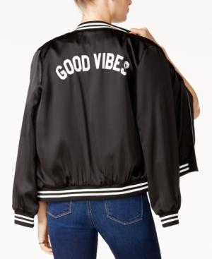 Sub Urban Riot Good Vibes Graphic Bomber Jacket