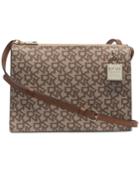 Dkny Commuter Zip Signature Crossbody, Created For Macy's