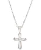 Giani Bernini Cubic Zirconia Cross 18 Pendant Necklace In Sterling Silver, Created For Macy's