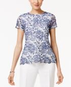 Tommy Hilfiger Floral-lace T-shirt