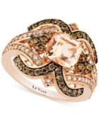 Le Vian Chocolatier Morganite (1 Ct. T.w.) And Diamond (3/4 Ct. T.w.) Ring In 14k Rose Gold