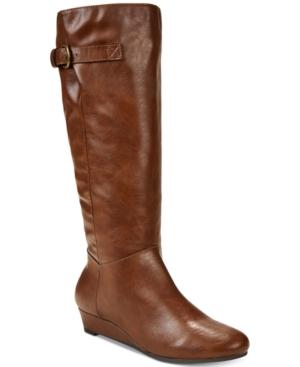 Style & Co Rainne Wedge Tall Boots, Created For Macy's Women's Shoes