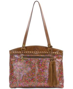 Patricia Nash Peruvian Fields Poppy Zip Top Tote